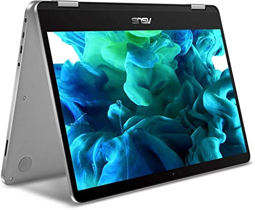 ASUS VivoBook Flip 14 Thin & Light 2-in-1 Laptop, 14” FHD Touchscreen, Intel Celeron Dual Core N4000 Processor, 4GB RAM, 64GB Storage, Fingerprint Reader, Windows 10 in S Mode, J401MA-YS02