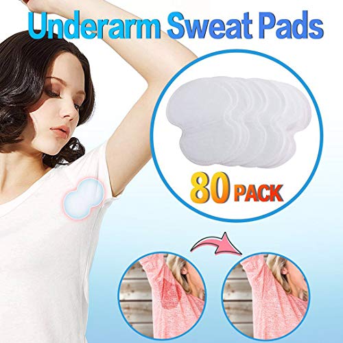 Underarm Sweat Pads - Joseche PREMIUM QUALITY Fight Hyperhidrosis [80 Pack] for Men and Women Comfortable, Non Visible, Extra Adhesive, Disposable Dress Guards/Shields, Sweat Free Armpit Protection - Click to Buy