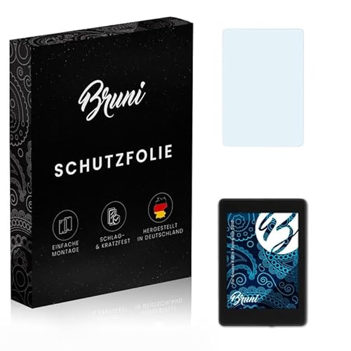 Bruni Screen Protector compatible with Amazn Kindl Paperwhite 2018 Protector Film, crystal clear Protective Film (2X)