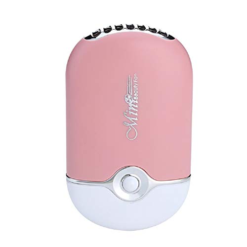 YIMART Portable Rechargeable Electric Bladeless USB Mini Air Conditioning Refrigeration Blower Dryer Fan For Eyelash Extension (Pink) - Click to Buy
