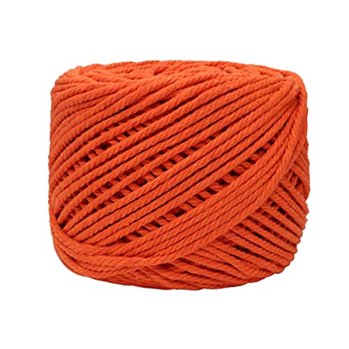 Suntq Makramee-Schnur, Baumwollschnur, für Bastelarbeiten 4mm x 100m(About 328 ft) Orange - Click to Buy