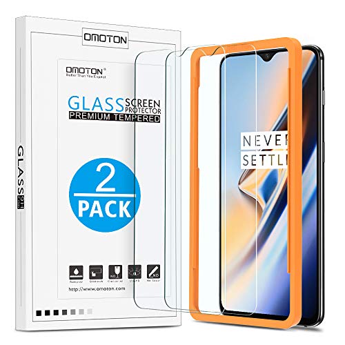 Omoton Protection d'écran en Verre trempé Compatible avec OnePlus 6T 16,3 cm [Lot de 2] - Click to Buy