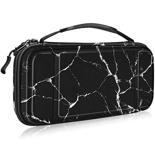 Fintie Carrying Case for Nintendo Switch OLED Model 2021/Switch 2017, [Shockproof] Hard Shell Protective Cover Travel Bag w/10 Game Card Slots for Switch Console Joy-Con & Accessories - Click to Buy