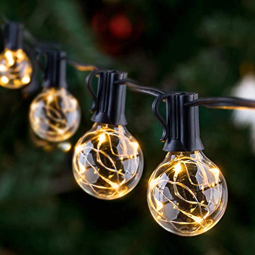 Novtech LED Outdoor String Lights, 39FT 30+3 Bulbs G40 Globe Led String Lights, Waterproof Led Patio String Lights Hanging Outdoor Lights for Gazebo Backyard Bistro - Click to Buy