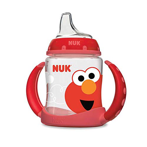 NUK Sesame Street Learner Cup, 5 Ounce Elmo – BPA Free, Spill Proof Sippy Cup - Click to Buy