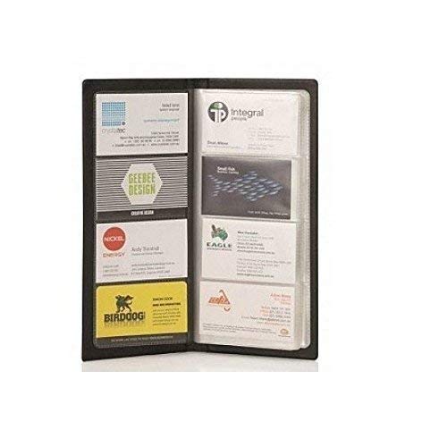 HOME BUY Visitenkartenhalter, Debit-/Kredit-/Firmen-/Visitenkartenhalter, Ausweishülle, Buch, Bargeld, Ordner - 480 Taschen (Schwarz) - Click to Buy
