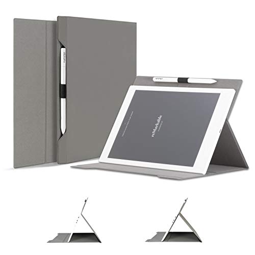 Jingdu Remarkable Paper Tablet 10.3" Case,Premium PU Leather Lightweight Folding Stand Smart Cover with Pencil Holder and Multiple Viewing Angles for Remarkable Digital Paper - Click to Buy