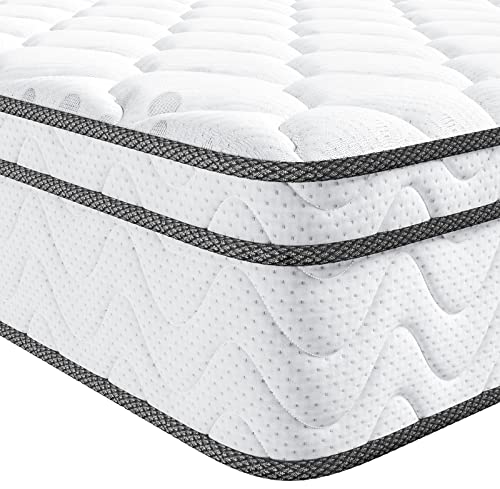 Vesgantti Twin XL Mattress, 10 Inch Hybrid Mattress in a Box with Memory Foam & Pocket Spring, Ergonomic Design & Pressure Relief, Medium Firm Feel,39"*80"*10" - Click to Buy