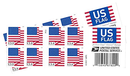 USPS US Flag 2018 Forever Stamps (Book of 40) - Click to Buy
