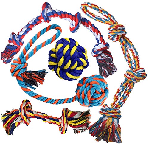 GaiusiKaisa Jouets pour chien XL (extrêmement durables et résistants) pour chiens de grande et moyenne taille – Jouets en corde pour chiens agressifs – Balle élastique solide pour chien – Balle en - Click to Buy