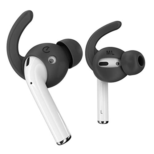 EarBuddyz Ultra Crochets et Coques compatibles avec Les AirPods et écouteurs Apple avec Technologie d'amélioration des Basses Noir - Click to Buy