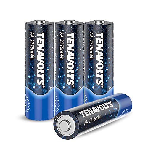 TENAVOLTS Rechargeable Lithium/Li-ion Batteries, AA Rechargeable Batteries, Constant Output at 1.5V, Quick Charge Less Than 2 Hours, 2775 mWh Electrical core Power- 4 Count - Click to Buy