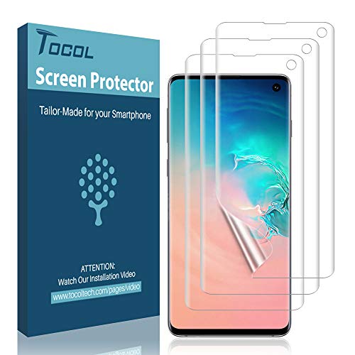 TOCOL Displayschutzfolie für Samsung Galaxy SX, flüssige Haut [volle Abdeckung] [Blasenfrei] [Hüllenfreundlich] [New Vesion] Klare Flexible HD-Folie mit lebenslanger Herstellergarantie - Click to Buy