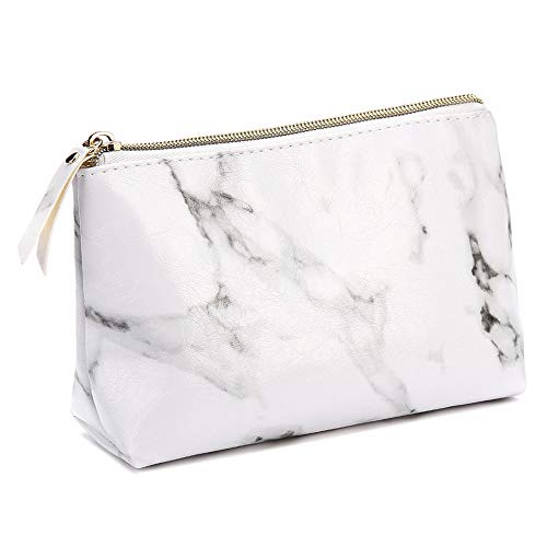Marble Makeup Bags,LKE Cosmetic Display Cases Waterproof Marble Travel Cases Portable Makeup Bags Makeup Organizers(8.66x6.3x2.36Inches) (Marble Makeup Bags) - Click to Buy