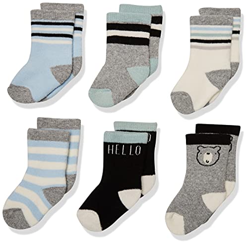 Gerber Baby Boys' 6-Pair Wiggle Proof Sock