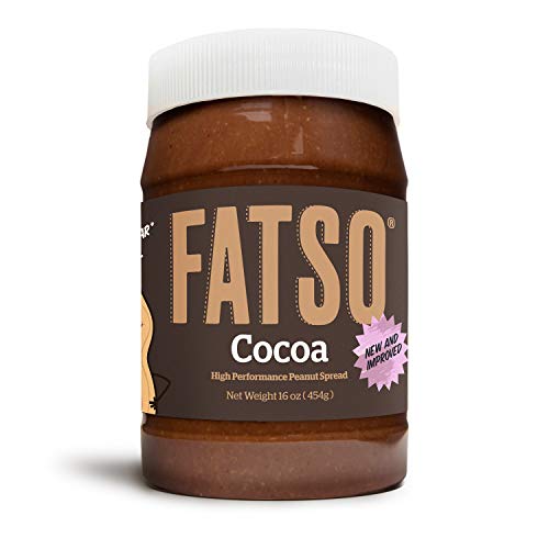FATSO Cocoa Peanut Butter - High Performance Natural Peanut Butter w/ Unsweetened Chocolate Flavor & Superfats - MCT Oil, Avocado Oil, Flax, Sweet Tapioca & Chia Keto-Friendly Nut Butter - Click to Buy