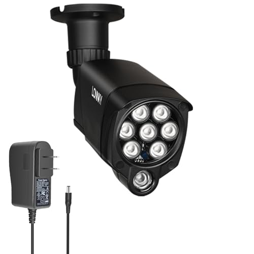 LONNKY LED IR Illuminator 8-LEDs 90 Degree 100Ft IR Infrared Light for CCTV Security Cameras, IP Camera, Bullet Camera, Dome Camera, Suitable for Outdoor Use - Click to Buy