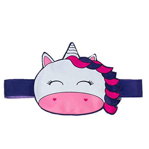 GooseEgged - Hands Free Ice Pack for Kids; Reusable with Kid Friendly Designs, Soft Inside, and Adjustable Head Strap; for Bumps and Temperatures; Baby Shower and Registry Essential, Unicorn