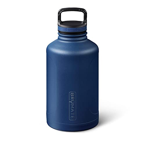 Brümate Growl’r 64oz Double Wall Vacuum Triple Insulated Stainless Steel Beer Growler with Handle & Screw Cap - Brewery-Friendly & Keeps Beer Cold Up to 48 Hours (Matte Black) - Click to Buy