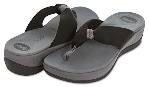 Floopi Flip-Flop Summer Sandals for Women | Extreme Comfort EVA Technology Soles | Thong, Open Toe Design| 1.75” Wedge Heel, Super-Soft, Lightweight (10, Black-516) - Click to Buy