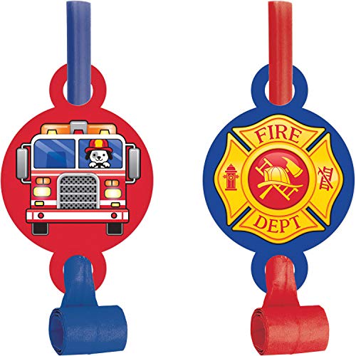 Fire Truck Party Blowers, 24 ct - Click to Buy