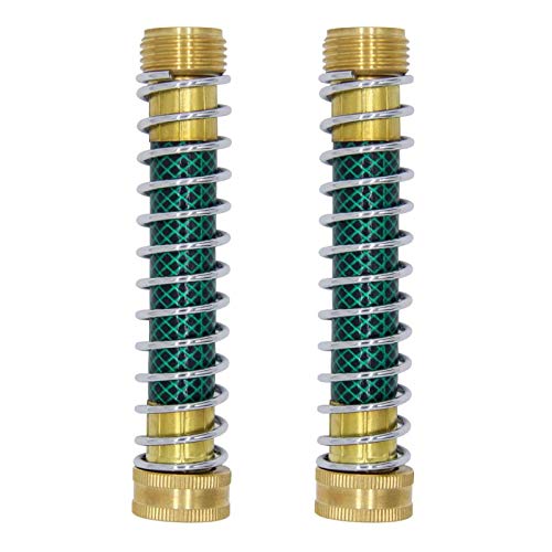 Twinkle Star Garden Hose Extension Adapter Hose Kink Protector with Coil Spring 2 Pack - Click to Buy