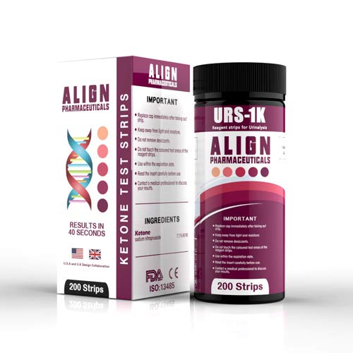 Ketone Urine Test Strips. Ideal for Keto, Paleo, Atkins and Low Carb Diets. Essential During Pregnancy and for Diabetics. Take Control and optimize Your Health. Double Sized 200 Strip Pack! - Click to Buy