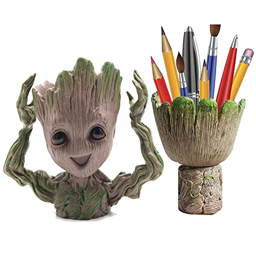 DOPHYRANIX Succulents Pot, Cute Succulent Planters Live, Flower Pot Pencil Pen Holder Gift for Kids - Click to Buy