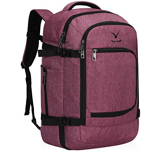 Hynes Eagle Travel Backpack 40L Flight Approved Carry on Backpack, Red Violet 2018 - Click to Buy