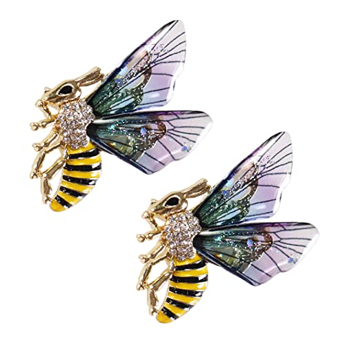 ZUOZUOYA Honey Bee Brooch for Women - 3 Colors Insect Themes with Gold,Silver and Colorful Tone Brooch Pins - Fashion Mother of Pearl Brooch Pins - Great for Wife,Sisters,Friends,Daily Wear or Dating - Click to Buy