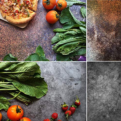 Selens 22x35 Inch (56x88cm) 2 in 1 Photo Video Studio Retro Vintage Concrete Cement Wall Texture Background Paper for Product Desktop Flat Lay Photography - Click to Buy