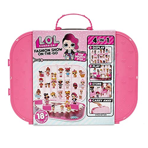 L.O.L. Surprise! Fashion Show On-The-Go Storage/Playset with Doll Included – Light Pink - Click to Buy