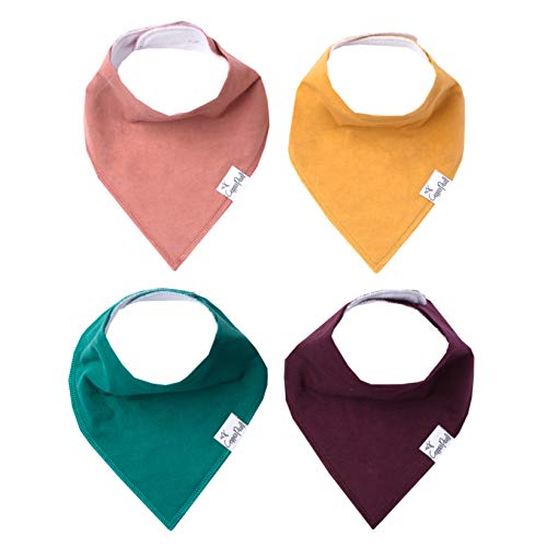 Baby Bandana Drool Bibs for Drooling and Teething 4 Pack Gift Set “Jade” by Copper Pearl - Click to Buy