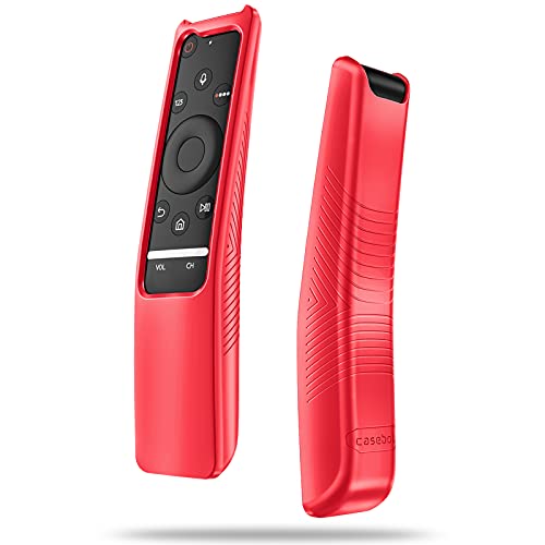 Fintie Protective Case Compatible Samsung Smart TV Remote Controller BN59 Series, CaseBot Light Weight Kids-Friendly Anti Slip Shock Proof Silicone Cover, Red - Click to Buy