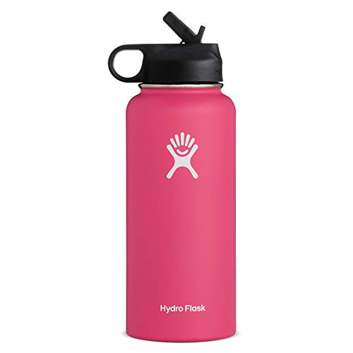Hydro Flask 32 Oz Wide Mouth W/ Straw Lid Watermelon Unisex Sports Water Bottles Size OS - Click to Buy