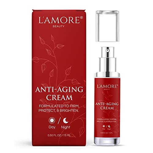 L'AMORE BEAUTY Anti Aging Cream - Wrinkle Cream For Face - Face Moisturizer For Women - Retinol Cream For Face - Collagen Face Cream - Peptide Face Cream - Daily Facial Moisturizer, 15ml - Click to Buy