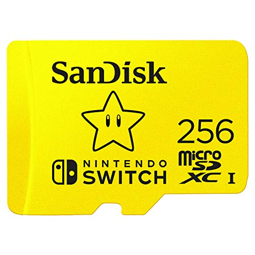 SanDisk 256GB MicroSDXC UHS-I Memory Card for Nintendo Switch - SDSQXAO-256G-GNCZN Yellow - Click to Buy