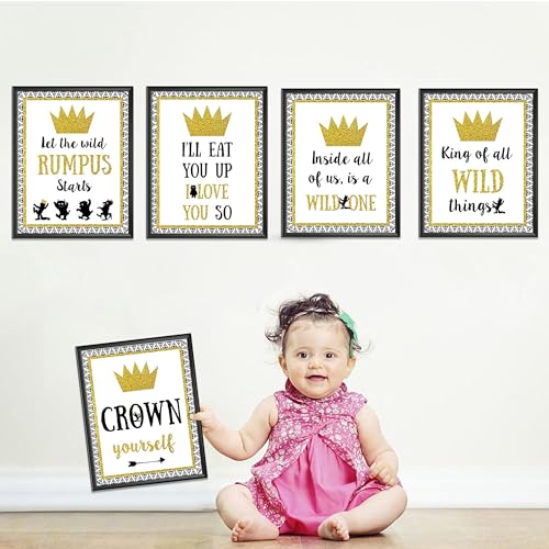Wild One Party Favors - Party Food Sign - Size 8 X 10 inch, Set of 5 Wild one Themed First Birthday Party Decoration Sign - Click to Buy