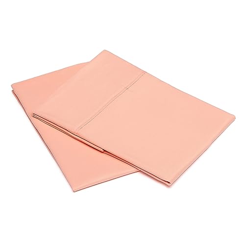 AmazonBasics Light-Weight Microfiber Pillow Cover - 2-Pack, Standard, Peachy Coral - Click to Buy