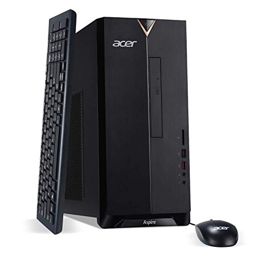 Acer Aspire TC-885-UA91 Desktop, 9th Gen Intel Core i3-9100, 8GB DDR4, 512GB SSD, 8X DVD, 802.11AC Wifi, USB 3.1 Type C, Windows 10 Home,Black - Click to Buy