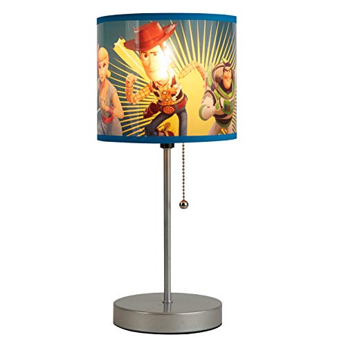 Idea Nuova Toy Story Stick Table Kids Lamp with Pull Chain,Metal, Themed Printed Decorative Shade - Click to Buy