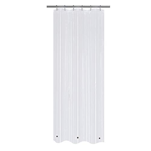 Mrs Awesome 32x72 Narrow Stall Shower Curtain Liner with 3 Magnets Clear PEVA 8G Thick & Heavy Duty, Waterproof, 32 x 72 inches, Clear - Click to Buy