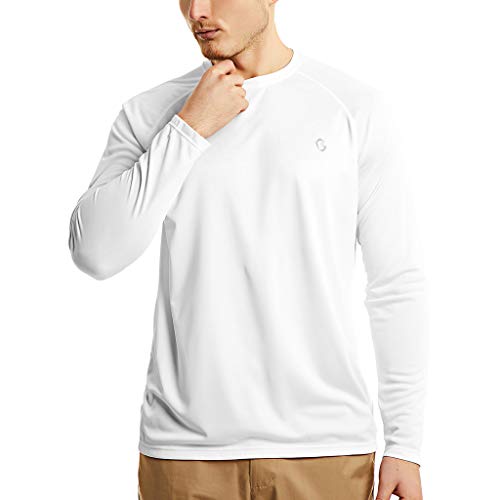 Bewinds Men's UPF 50+UV Sun Protection Long Sleeve T-Shirt Performance Dri-fit UV Blocking Shirts for Running Fishing - Click to Buy