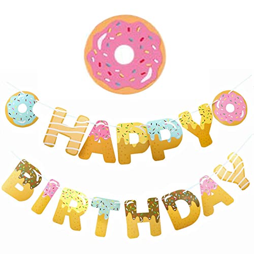 Donut Party Supplies Happy Birthday - Click to Buy