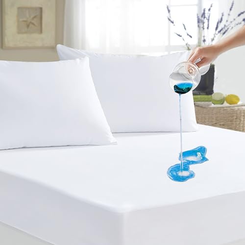 Ruili 2 Pack Waterproof Mattress Protector, Breathable Twin Size Noiseless Premium Mattress Protector, Deep Pocket Fit Up to 18 Inches, Soft Machine Washable Mattress Cover - Click to Buy