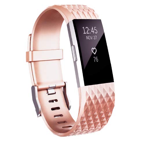 ZEROFIRE Bands Compatible for Fitbit Charge 2, Replacement Adjustable Sport Bands for Charge 2 Heart Rate Fitness Wristbands, Women Men, Small and Large - Click to Buy