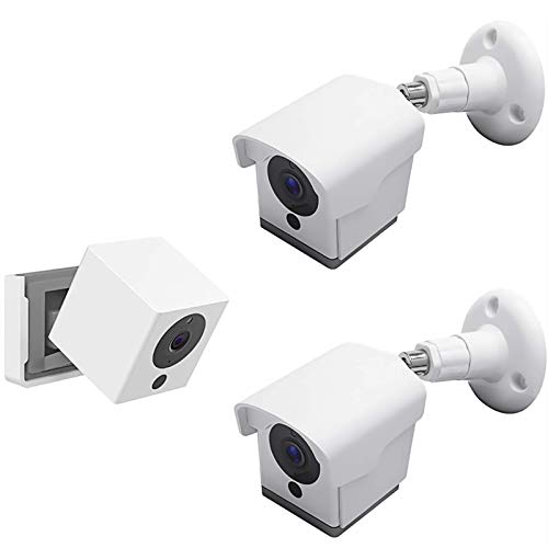Wyze Cam Outdoor Mount, Weatherproof Wall Mount for Wyze Cam 1080p HD Camera, 360 Degree Protective Adjustable Housing & Mounting Bracket(White 2 Pack) - Click to Buy