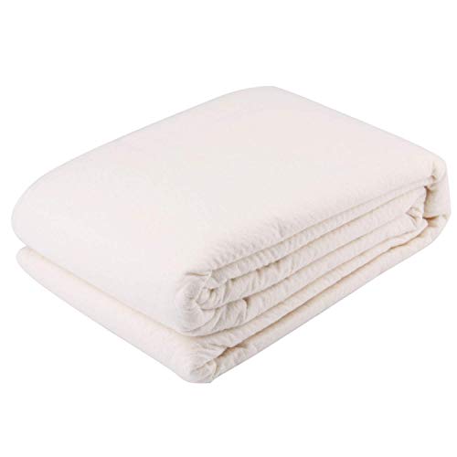 Lawei Polsterwatte Vlieswatte Volumenvlies 230 x 183cm Waschbar Baumwoll Quiltwatte Weich & Natürlich Baumwolle Quiltwatte für Kissenfüllung Quilts - Click to Buy