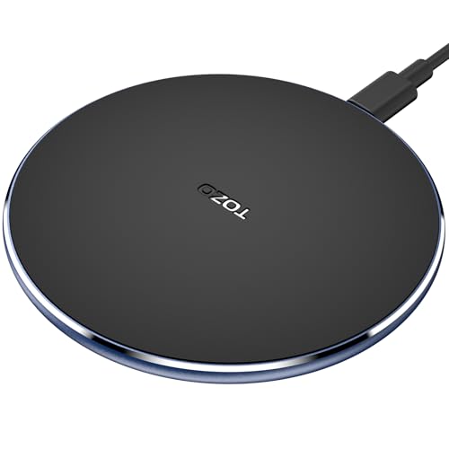 TOZO W1 Chargeur sans Fil 10 W Mince en Aluminium aéronautique Technologie de contrôle numérique Pad de Charge Rapide Bleu Roi (sans Adaptateur Secteur) - Click to Buy