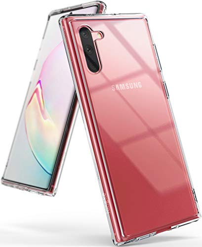 Ringke Fusion Compatible with Samsung Galaxy Note 10 Case, Transparent Shockproof TPU Bumper Cover - Clear - Click to Buy
